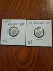 1964 P&D Roosevelt Dimes UNC, 90% Silver. “Free Shipping “