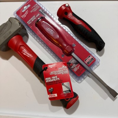 Milwaukee Tool Set - Demo Driver, 3lb Drilling Hammer, & Folding Jab Saw