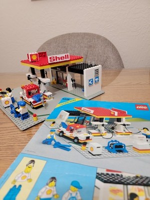 LEGO vintage Town: Shell Service Station (6378) LEGOLAND Complete