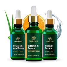 Tree of Life Beauty Facial Skin Care Set, Firming, 1 Fl Oz Pack 3 , Clear