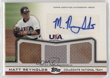 2011 Topps USA Baseball Team Triple Relics 17/214 Matt Reynolds #ATR-MR Auto i6j
