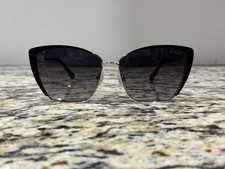 GUESS GU7737 Women's Black Metal Cat Eye Sunglasses Gray Gradient Lens 140mm UV