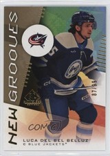 2024-25 Upper Deck SP Game Used New Grooves Gold 87/99 Luca Del Bel Belluz gz3