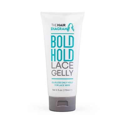 The Hair Diagram Bold Hold Lace Gelly Glueless Lace Melt Gel for Front Wigs, 6oz
