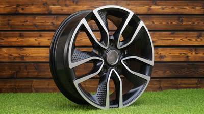 RacingLine Style 4x R15 5x114,3 ET40 Felgen Schwarz Glanzgedreht