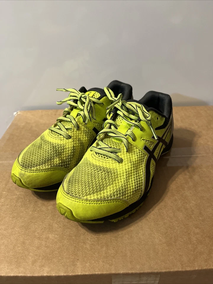 Tênis de treinamento ASICS infantil Lazerbeam tamanho 5.0 amarelo segurança/cinza grafite - Imagem 2 de 4