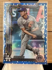2025 Topps Holiday Shohei Ohtani Blue Metallic Holiday Lights #H1 GOAT DODGERS