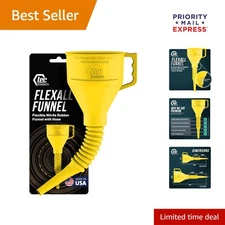 Versatile 12" Flexible Oil Funnel - Ideal for Gas, Diesel & Transmission Fluids