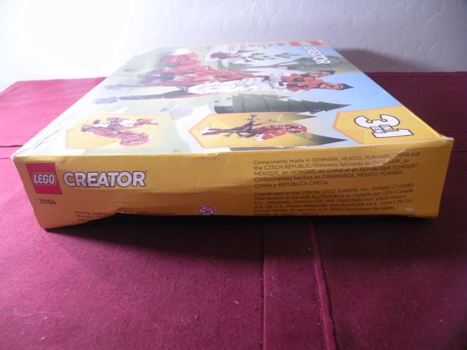 LEGO 31154 Creator 3 in 1 Forest Animals Red Fox Owl Squirrel SEALED Damaged Box - Image 4 of 4