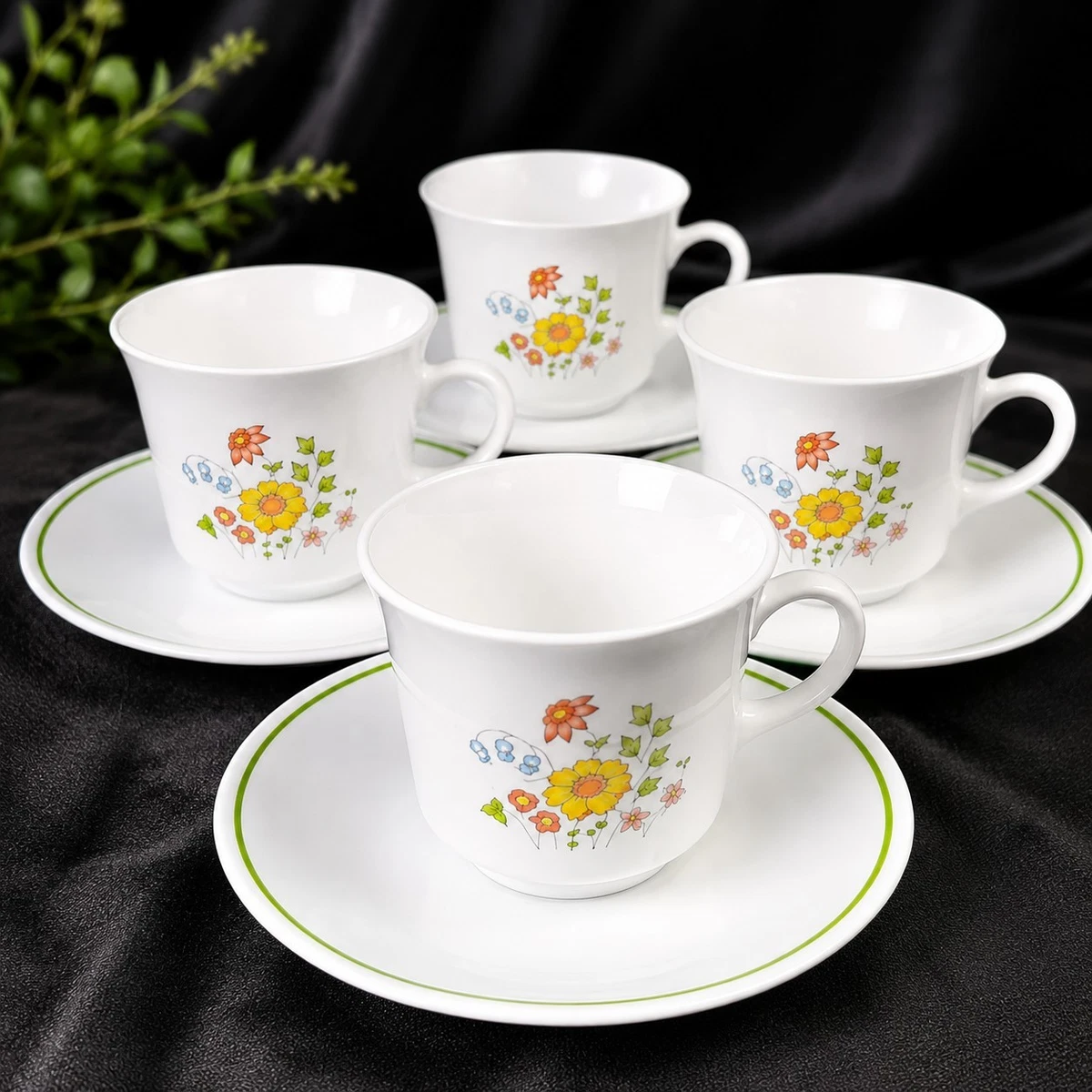 Corelle White Coffee Cup and Saucer Sets for sale | eBay