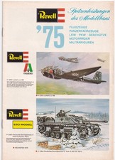 Revell 1975 Vintage Modellbau-Katalog Prospekt Militaria Militär Diorama Modelle
