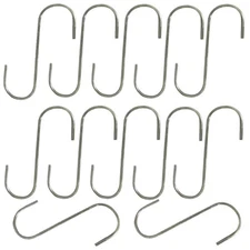Twelve (12) New All-Purpose 5" Utility S-Hook For Various Indoor & Outdoor Uses