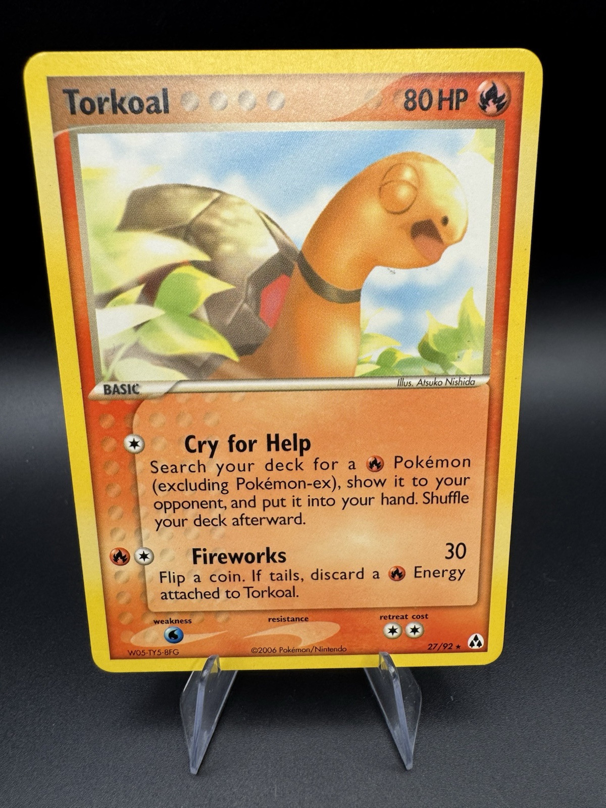 Pokemon Card TCG Vintage Torkoal 27/92 Non-Holo Rare 2006 EX Legend Maker - LP
