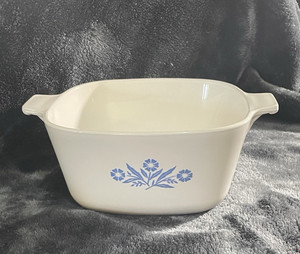 Corning Ware Blue Cornflower Vintage Pyroceram Casserole Dish 1.75 Qt P-1¾-B-USA