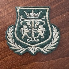 Shield Patch - Green - Vintage - 2 1/8 inches x 2 inches