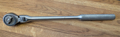 PROTO 5257 Flexible Head 3/8'' Drive Size, 11'' Overall Length Ratchet Good Shape
