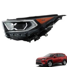Headlight Left Side Assembly Black Housing for 2019-2021 RAV4 Hybrid XSE
