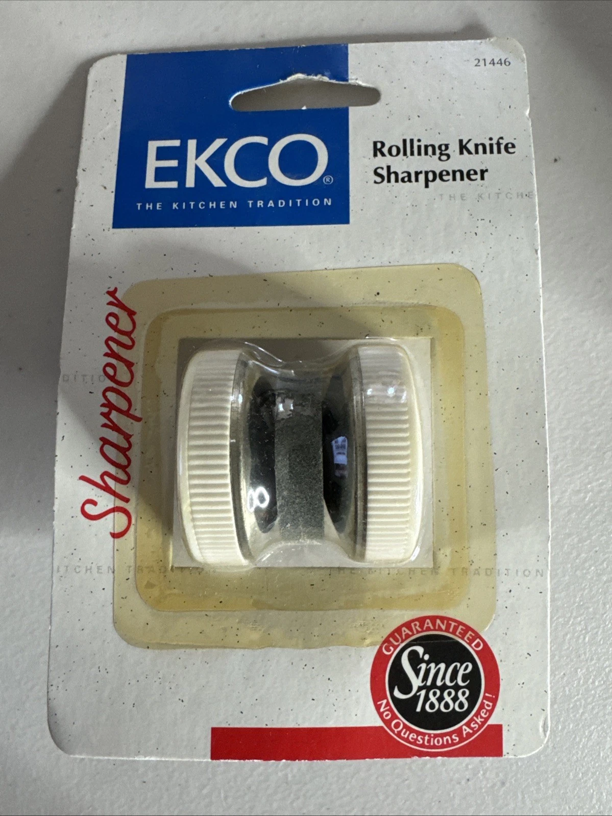 EKCO Roller Knife Sharpener Manual Kitchen Tool Safe Easy to Use 1994