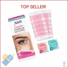 Nad's Eyebrow Wax Strips - Facial Hair Removal for Women - Eyebrow Wax Kit with 