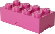LEGO Lunch Box PURPLE 8 Knobs 2x4 Brick Storage Container Classic New SNACK BOX