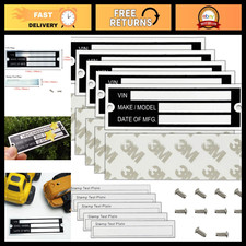 Blank Aluminum ID Plates - Metal Identification Tags, Serial Number Equipment