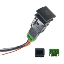 DEVMO 4-Pole 12V Push Button Switch w/LED Indicator Light Compatible with