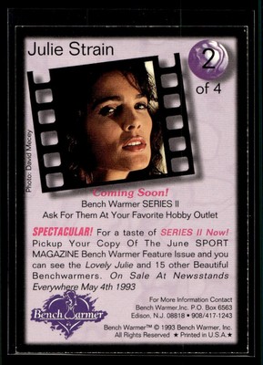 1993 Bench Warmer Model Promo Julie Strain #2 OF