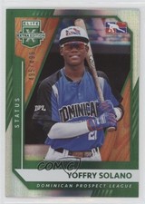 2021 Panini Elite Extra Edition Status Green 495/499 Yoffry Solano #189 0i4k