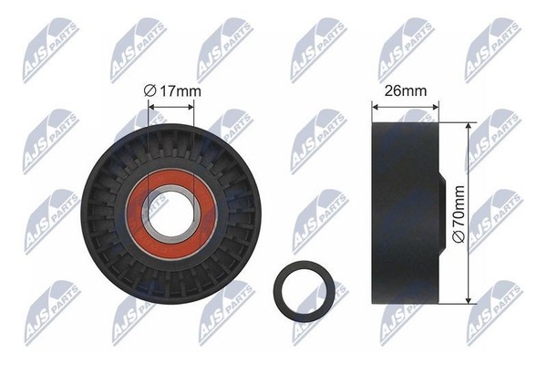 Nty Spannrolle, Keilrippenriemen RNK-BM-014 FüR Bmw-image