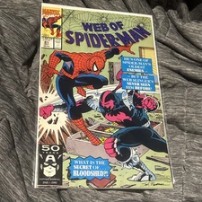 Web Of Spider-Man #81 (1991) KEY 1st App Bloodshed Gemini