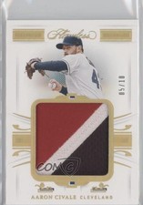2021 Panini Flawless Patch Gold 5/10 Aaron Civale #PA-AC Patch 16n7