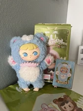 Chubby Cimmy Sleepy Bear (Love U Secretly Series) - Vinyl Plush Keychain MINISO