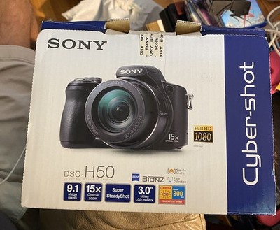 Sony Cyber-shot DSC-H50 9.1MP Digital Camera - Black