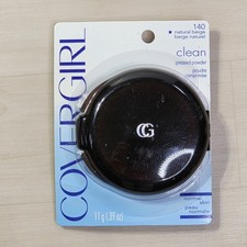 Covergirl Clean Pressed Powder Normal Skin  140 Natural Beige .39 oz New