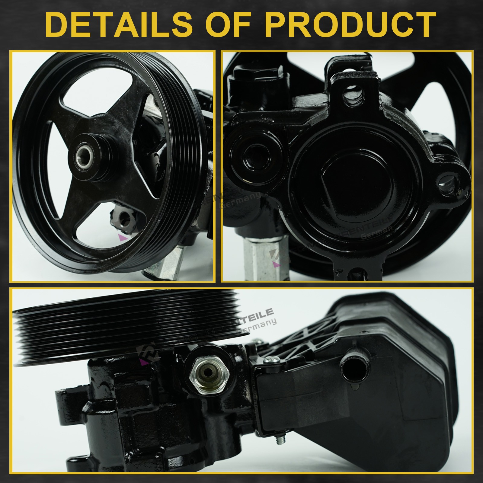 Power Steering Pump with Pulley Reservoir For 2002-2007 Dodge Ram 1500 20-70269