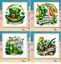 Sale 4 St. Patrick  s Patty  s Day Diamond Painting Craft Kit-Size 7.8X7.9  