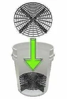 Car Wash Bucket Kit Grit Guard Scratch Shield Dirt Filter With Lid