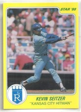Kevin Seitzer 1988 Star Company Kansas City Royals Promo Card