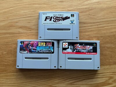 X3 Fire Pro Wrestling, F-1 Grand Prix, Power Pro Wrestling 96 Super Famicom SFC