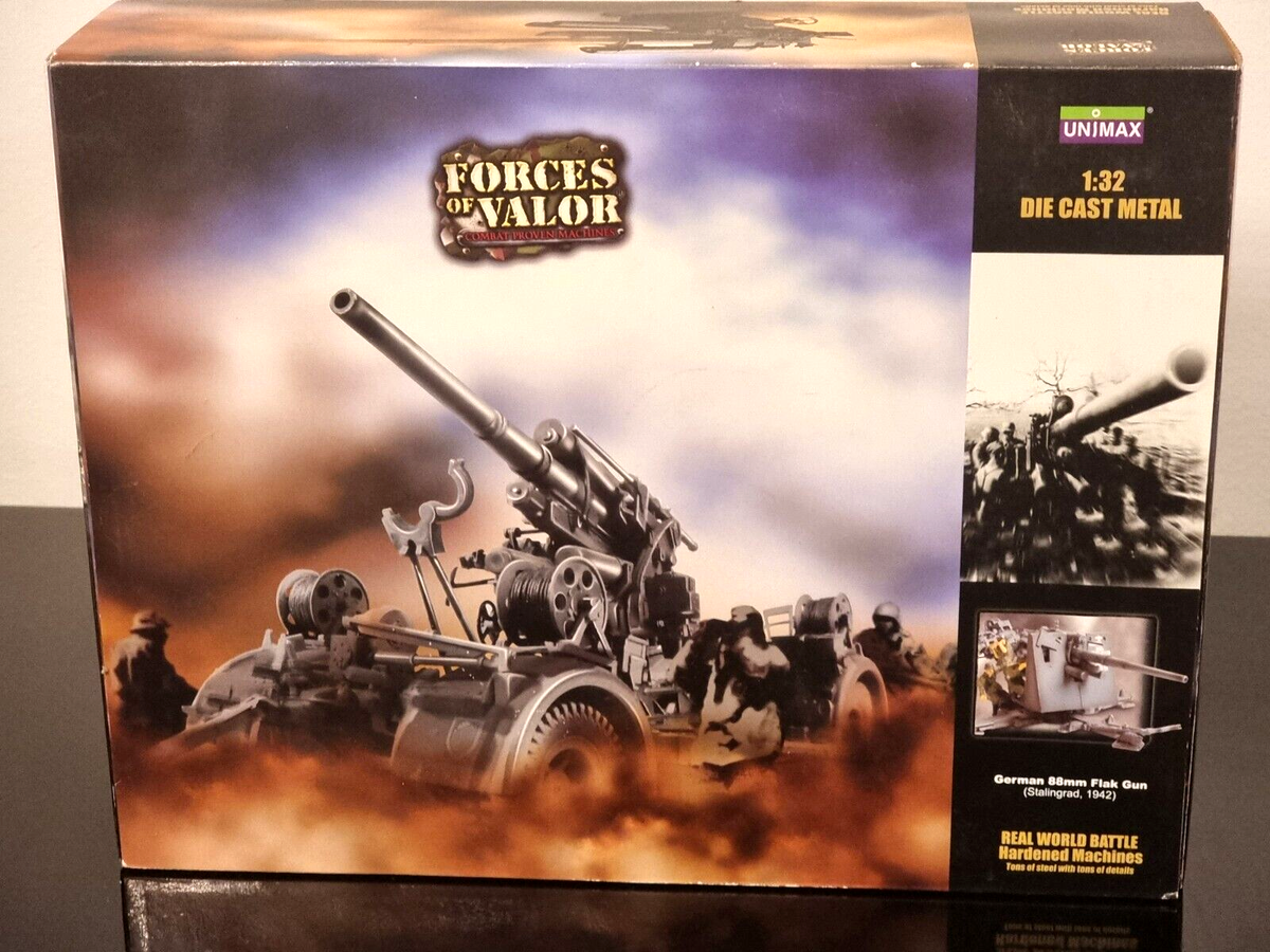 ミリタリー FORCE OF VALOR 1/32 Forces of Valor WWII German 88mm Flak Gun 1 32 for sale