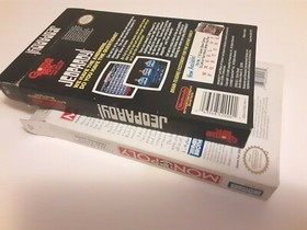 Monopoly & Jeopardy NES Nintendo Complete CIB Authentic w/ Game Poster! RaRe