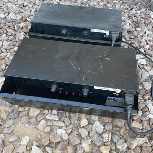 Pair (2) Chauvet Color Bank 4-Color Sound-Activated Lights CH-155 VTG (working) - Picture 5 of 9