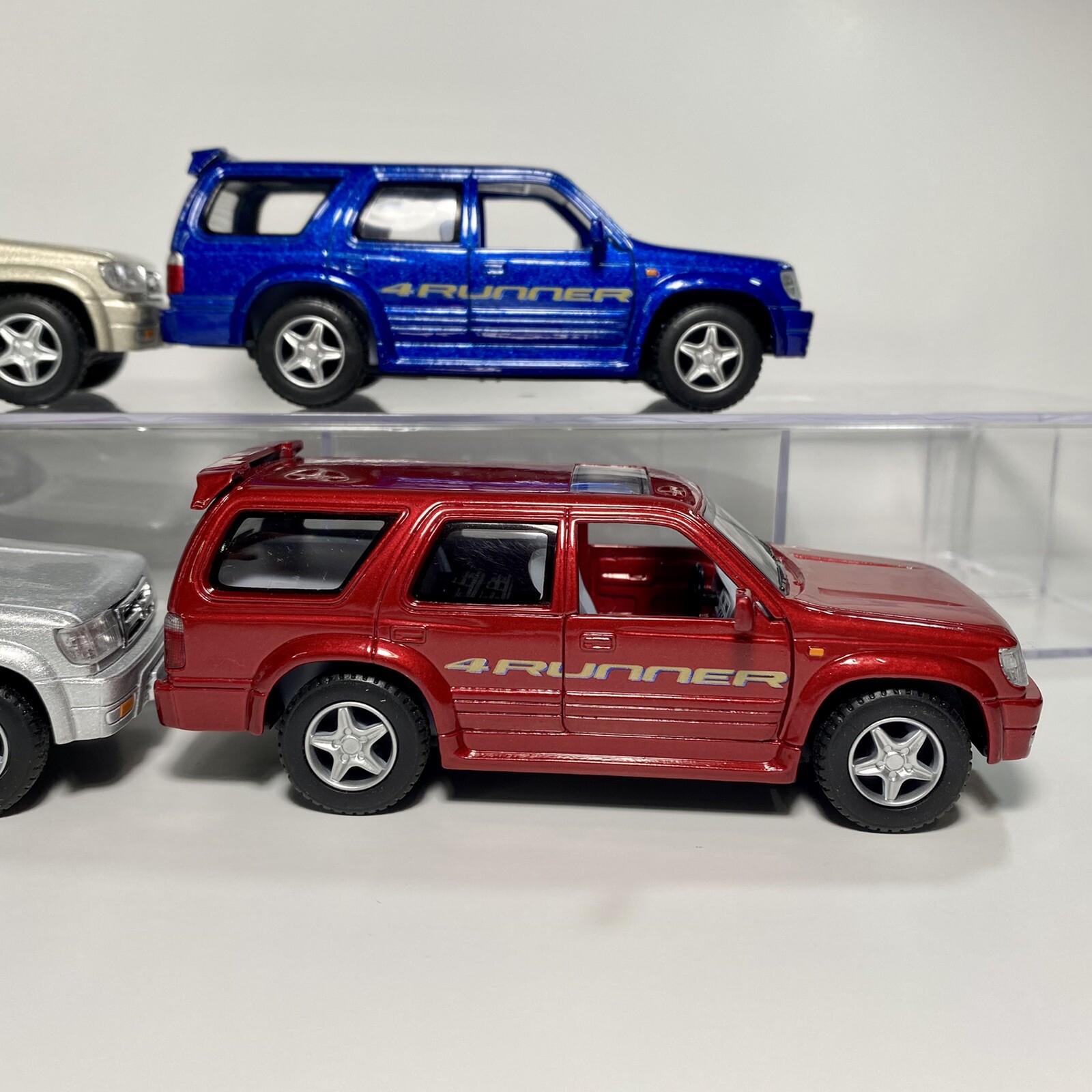 Kinsmart Toyota 4Runner Limited 1:36 Diecast SUV Lot 6 Color Set Black ...