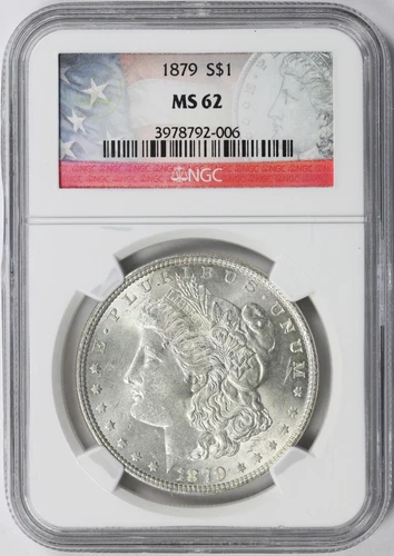 1879 $1 Morgan Silver Dollar NGC MS62