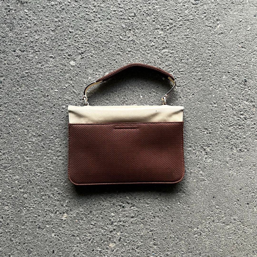MIU MIU Hand Bag Vintage 90s Archive Curved(W10.2*H6.9 in MIU MIU Hand Bag Vintage 90s Archive Curved(W10.2*H6.9 in