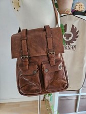 Borsa a tracolla Belstaff antica pelle marrone messenger 553 epoca Malenotti