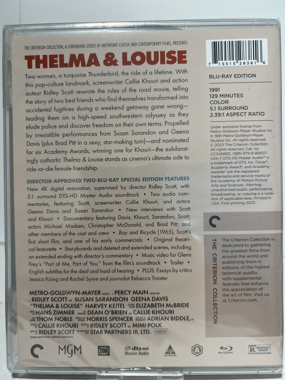 Thelma & Louise Drives Into The Criterion Collection - The Knockturnal