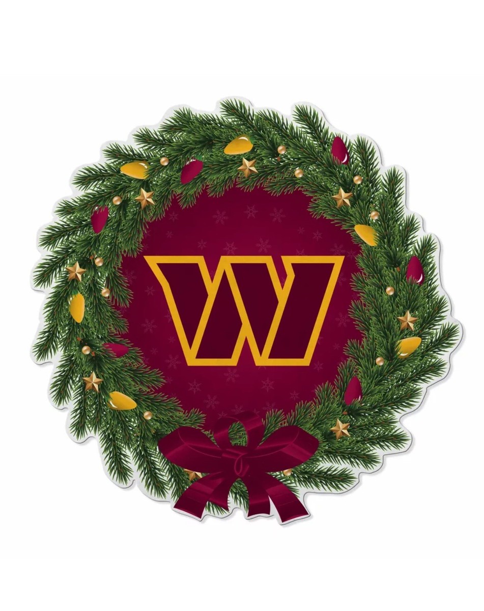 NFL Rico Industries Washington Commanders Wreath Shape Cut Pennant