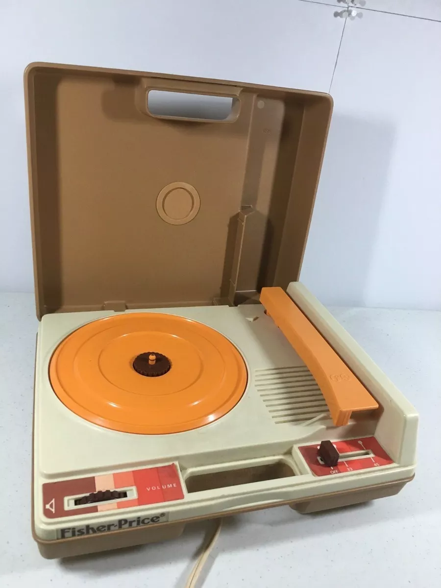 Fisher Price Turntable Record Player Portable 825 1978 Vintage 33 45 RPM