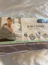 Bebe Au Lait Pure  Simple Nursing Cover 100 Cotton Generous Coverage Pocket